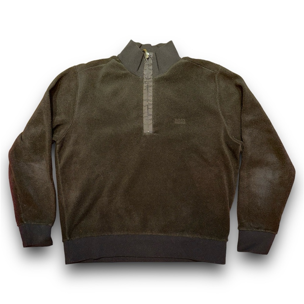 Hugo Boss Men’s Fleece Quarter-Zip Pullover